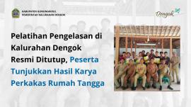Pelatihan Pengelasan di Kalurahan Dengok Resmi Ditutup, Peserta Tunjukkan Hasil Karya Perkakas Rumah